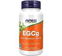 Now Foods, EGCG Green Tea Extract, 400mg, 90 Cápsulas vegetales, Testado en Laboratorio, Sin Gluten, Sin Soja, Vegetariano, No GMO