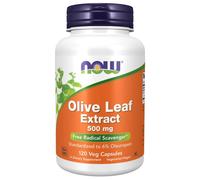Extracto de hoja de olivo 500 mg 120 cápsulas vegetales Now Foods