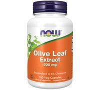 Extracto de hoja de olivo 500 mg 120 cápsulas vegetales Now Foods