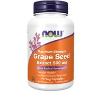 NOW Foods - Extracto de Semilla de Uva, Máxima Potencia 500 mg - 90 cápsulas vegetales