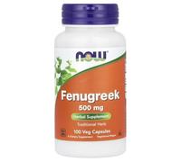 Now Foods - Fenugreek 500mg | Fenogreco (Bockshornklee) | Apoyo para la Digestión y el Metabolismo - 100 Cápsulas Veganas