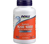 NOW Foods - Fuerza doble 1000 revestida entérica mg del Krill 1000 de Neptuno. - 60Cápsulas blandas