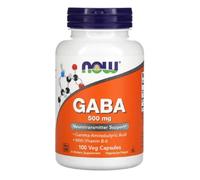 Now Foods - GABA 500 MG | GABA con Vitamina B6 | Apoyo Natural para la Relajación y el Bienestar - 100 Cápsulas Veganas de 500 mg