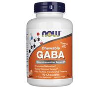 Now Foods GABA Sabor Naranja Masticable - 90 Tabletas