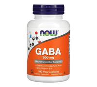 NOW Foods GABA with Vitamin B6 500 Mg 100 Caps