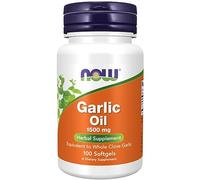 Now Foods, Garlic Oil (Aceite de Ajo), 1500mg, 100 Cápsulas blandas, Testado en Laboratorio, Sin Gluten, No GMO