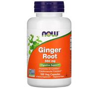 Now Foods - GINGER ROOT 550 MG | Cápsulas de Raíz de Jengibre | Apoya la digestión y el sistema inmunológico - 550mg - 100 vcaps