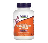 NOW FOODS GLUCOSAMINA VEGETARIANA Y MSM, 120 CÁPSULAS VEGETALES