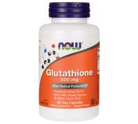 Now Foods GLUTATIÓN 500mg 30Caps L-Glutatión/Ácido Alfa Lipoico ALA Kosher