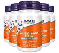 Now Foods GLUTATION 500mg 5X30 O 2X60 +1X30 L-Glutatión Alpha Lipoc Kosher