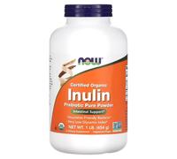 NOW Foods, inulina orgánica certificada, polvo prebiótico, 454 g