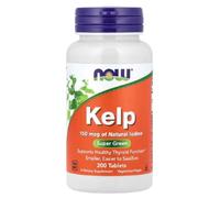 Now Foods - KELP 150 MCG | Kelp Tabletas | 150mcg de yodo natural de Kelp - 200 Tabletas