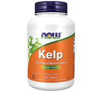 Now Foods, Kelp (Algas Marinas), 150mcg, 200 Comprimidos, Probado en Laboratorio, Yodo Natural, Sin Soja, Sin Gluten, Vegetariano