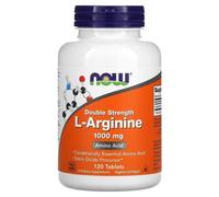 NOW FOODS L-Arginina, Doble Fuerza, 1.000mg, 120 Tabletas