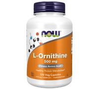 Now Foods L-Ornitina 500 mg - 120 Cápsulas Vegetales