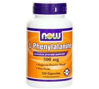 L-fenilalanina 500 mg 120 cápsulas vegetales Now Foods