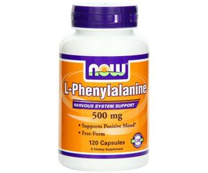 NOW Foods L-Phenylalanine, 500mg - 120 vcaps