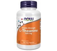 Now Foods, L-teanina de doble fuerza, 200 mg, 120 vegetales. Cápsulas -...