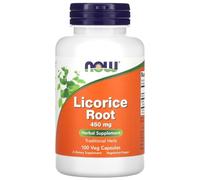 Now Foods - Licorice Root 450mg | Extracto de Raíz de Regaliz | Apoyo a la digestión y al sistema inmunológico - 450mg, 100 cápsulas vegetales