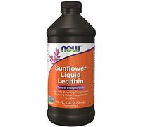 Now Foods, Liquid Sunflower Lecithin (Lecitina de Girasol Líquida), Vegana, 473ml, Testado en Laboratorio, Sin Soja, Sin Gluten, No GMO
