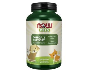 NOW Foods Mascotas, Animales De Omega-3 Apoyo 180 Unidades 320 g