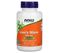 Melena de león NOW, 500 mg (60 cápsulas)