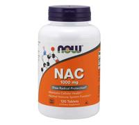 NOW Foods NAC 1000mg 120 Tabletas Kosher No Transgénico N-Acetil Cisteína