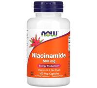 Now Foods - NIACINAMIDE 500 mg | Niacinamida 500mg | Alta dosis de niacinamida para la salud de la piel y las células - 100 cápsulas