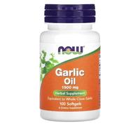 Now Foods - Now Foods Garlic Oil 1500mg | Aceite de Ajo (1500 mg) | Aceite de ajo de alta potencia para la salud diaria - 100 Cápsulas Blandas