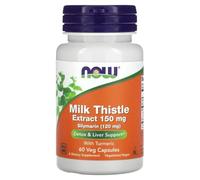Now Foods - Now Foods Milk Thistle Extract 150mg | Extracto de Cardo Mariano con Cúrcuma | Apoyo a la salud hepática y desintoxicación - 60 cápsulas