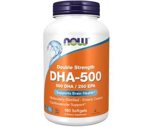 Now Foods Omega-3 DHA-500 180 Perlas