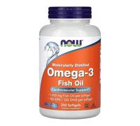 NOW Foods Omega-3 Fish Oil Molecularly Distilled 100 Perlas