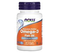 Now Foods - OMEGA 3 (MOLECULARY DISTILLED) | Omega-3 Molecularly Distilled | Aceite de pescado altamente concentrado para la salud del corazón y la función cerebral - 30 cápsulas
