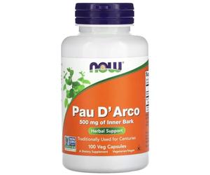 Now Foods - Pau D'Arco 500mg | Pau D'Arco Extrakt | Apoya el sistema inmunológico y la salud general - 500mg - 100 cápsulas