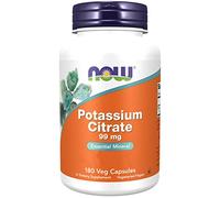 Now Foods, Potassium Citrate (Citrato de Potasio), 99mg, 180 Cápsulas veganas, Probado en Laboratorio, Potasio, Minerales, Sin Gluten, Sin Soja, Vegetariano