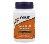 Probiotic-10 25 mil millones 50 cápsulas vegetales Now Foods