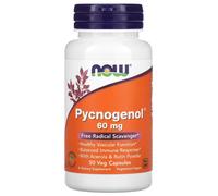 NOW Foods Pycnogenol con acerola y polvo de rutina 60 mg 50 cápsulas vegetales