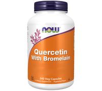 Now Foods, quercetina con bromelina, 240 vegetales. Cápsulas - envío rápido