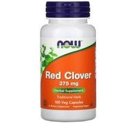 Now Foods - Red Clover, 375mg - 100 caps | Extracto de Trébol Rojo | Apoya el Equilibrio Hormonal Femenino - 375mg - 100 Cápsulas