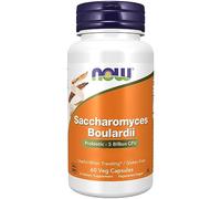 Now Foods Saccharomyces boulardii, Levadura Probiotica, 5 billones de cultivos, 60 Capsulas veganas, Testado en laboratorio, Sin gluten, No GMO, Vegetariano, Sin soja