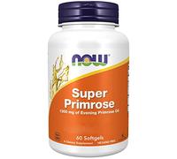 Now Foods, Super Primrose (Aceite de onagra), 1300mg, 120 Cápsulas blandas, Testado en Laboratorio, Sin Soja, Sin Gluten, No GMO