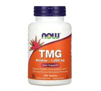 NOW Foods, TMG, 1.000 mg, 100 tabletas
