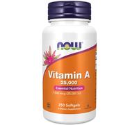 Now Foods, Vitamin A Depot, 25000IU, 250 cápsulas blandas - Envío rápido