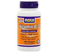 Now Foods Vitamina D3 1000 UI - 360 Cápsulas blandas