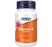 Vitamina A 10000 UI 100 cápsulas blandas Now Foods