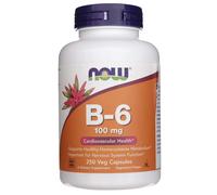 Now Foods Vitamina B-6 100 mg - 250 Cápsulas Vegetales
