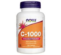 Now Foods Vitamina C-1000 con Escaramujo y Bioflavonoides - 100 Comprimidos