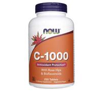 Now Foods Vitamina C-1000 con Escaramujo y Bioflavonoides - 250 Comprimidos