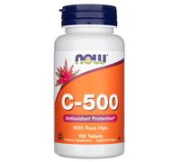 Now Foods Vitamina C-500 con Escaramujo - 100 Comprimidos