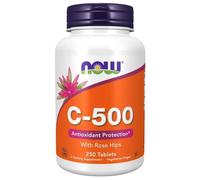 Now Foods Vitamina C-500 con Escaramujo - 250 Tabletas